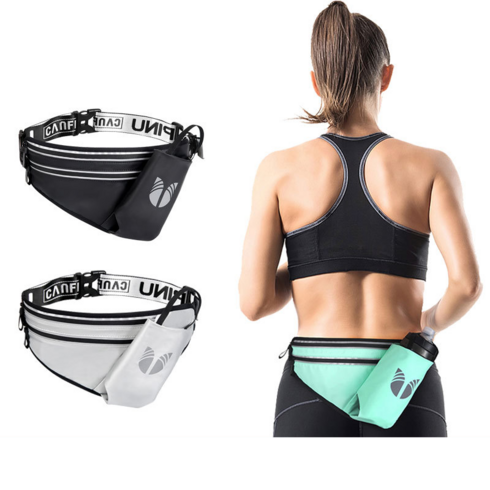 BOCA 마라톤 운동가방 조깅 산책 마라톤 러닝벨트 슬링백 힙색 핸드폰 가방, 블랙