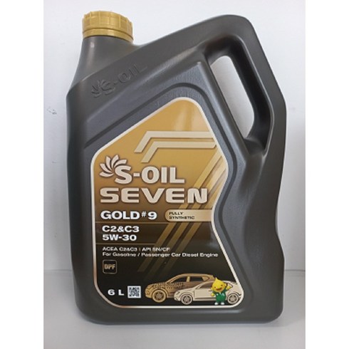 S-OIL 세븐골드 5W30 엔진오일 6L -디젤가솔린겸용 겸용, 1개