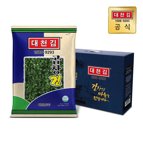 대천김곱창김 - 대천김 곱창김, 20g, 16개
