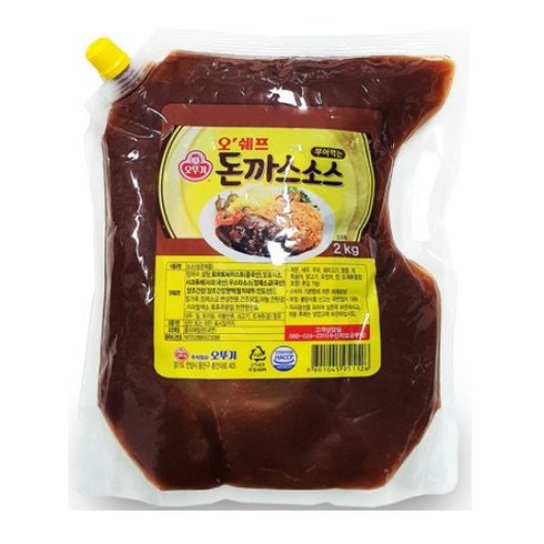 오뚜기 오쉐프 부어먹는 돈까스소스2kg, 2kg, 5개