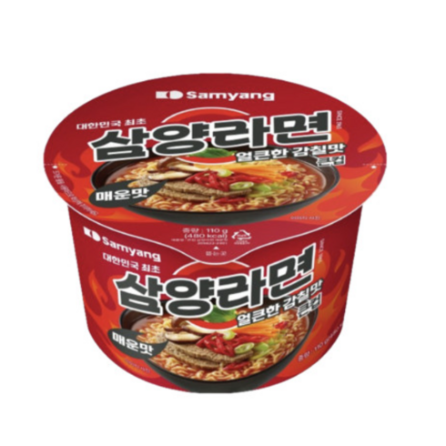 삼양라면 매운맛 큰컵 110g, 16개