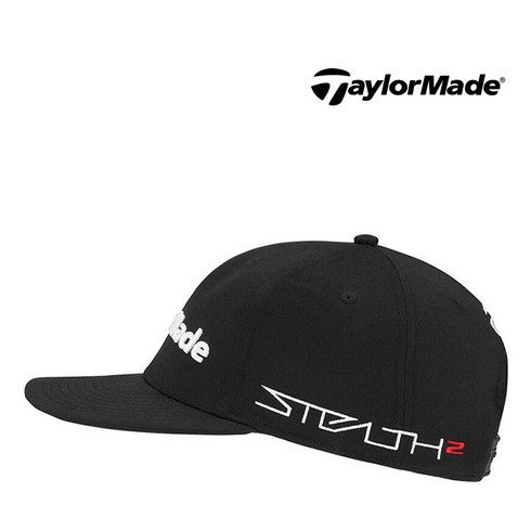 2023년 가성비 최고 테일러메이드모자 - 테일러메이드 2023 STEALTH2 투어 플랫빌 어썬틱 스냅백 골프모자, 블랙, 1개