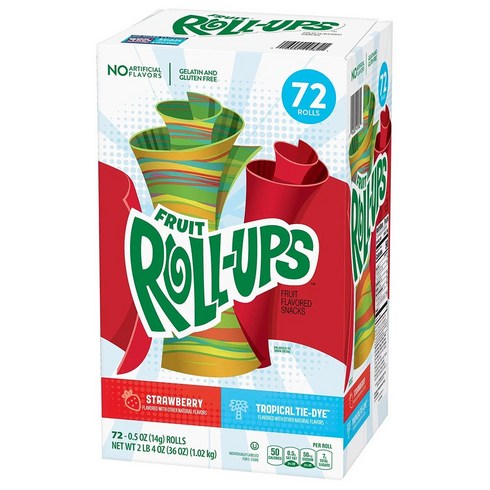 2023년 가성비 최고 롤업젤리 - 후르츠 롤업 Fruit Roll-Ups Fruit Roll-Ups 후르츠 롤업 젤리 14g, 1.02kg, 1개