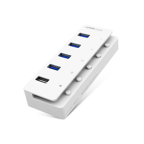 2023년 가성비 최고 usb허브 - ipTIME 5포트 유전원 USB3.0 허브 UH305, 화이트