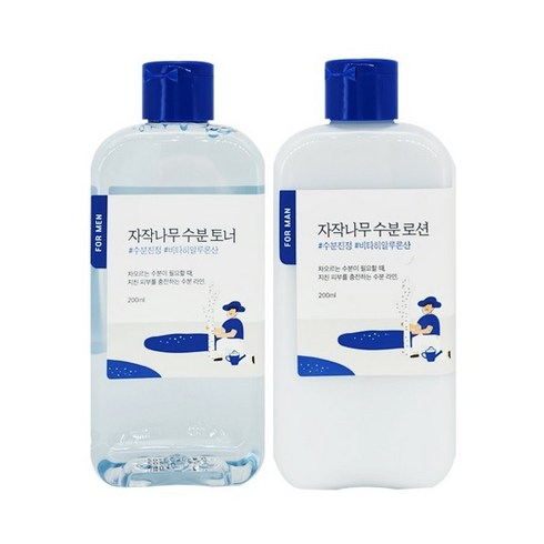 자작나무 - [당일발송] 라운드랩 포 맨 자작나무 토너/로션 2종세트(+클렌저 40ml 증정), 1개