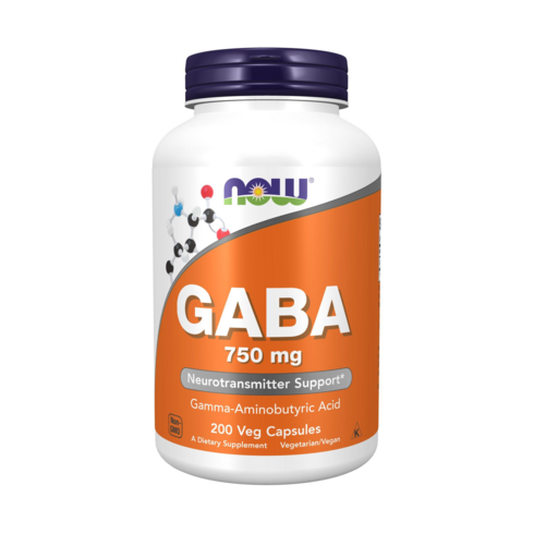 수면 - 나우푸드 GABA 750mg 베지 캡슐, 200정, 1개