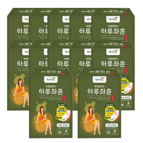 예지미인 하루좌훈 쑥 찜질 패드 5p X 12팩, 1팩, 5개입