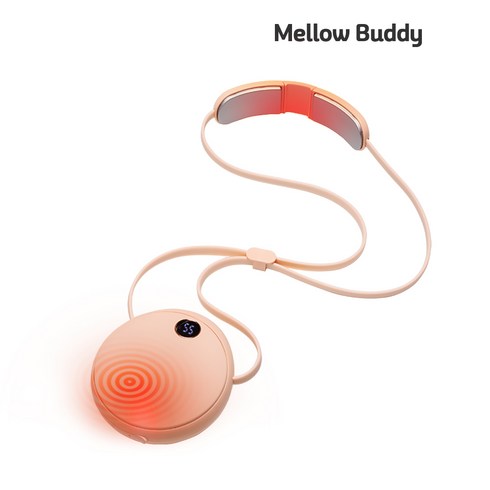 2023년 가성비 최고 디월스하티플w6 손난로 목난로 넥워머 넥밴드 충전식 보조배터리겸용 - 멜로우버디 충전식 손난로 목난로 넥 핸드 워머 전기 미니 휴대용 핫팩 히터 보조배터리, 넥핸드워머 핑크