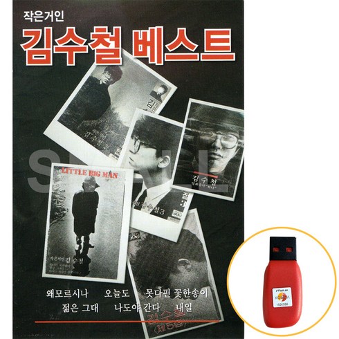 USB정품 작은거인 김수철베스트/왜모르시나/오늘도/못다핀꽃한송이/젊은그대/나도야간다