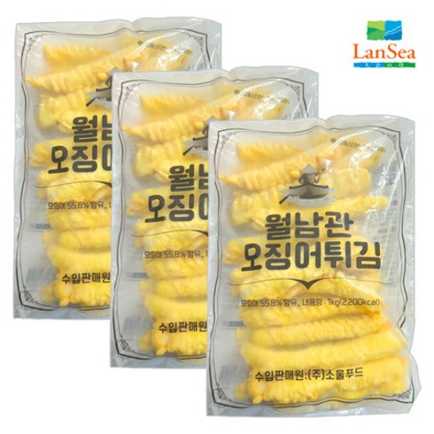 랜시 월남관 오징어튀김 1kg x 3개, 상세페이지 참조, 상세페이지 참조