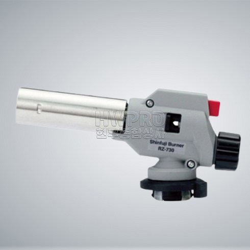 신후지버너 역화방지 파워 가스토치 RZ-730S 휴대용토치 가스증정, 1개