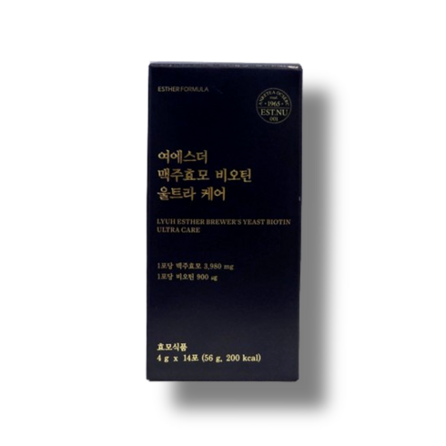 여에스더 맥주효모 비오틴 울트라 케어 9박스 - 여에스더 맥주효모 비오틴 울트라 케어 18박스, 56g, 3개