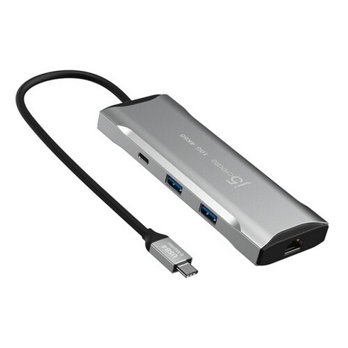 J5create JCD393 USB4 멀티어댑터 화면복제 전환 확장, 단품