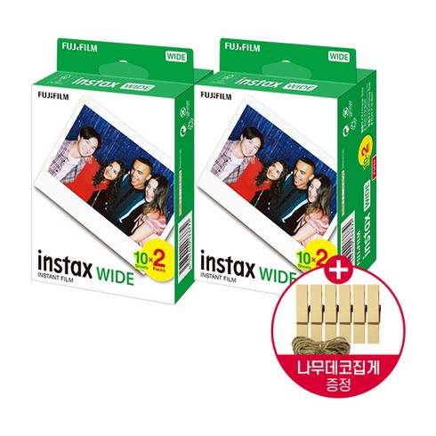 인스탁스 와이드필름, 와이드필름4팩(40장)+나무데코