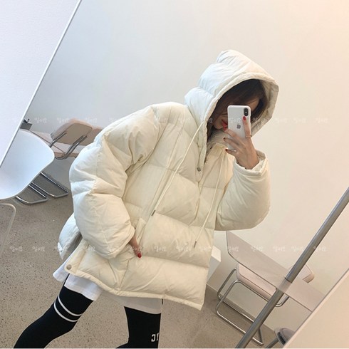 2023년 가성비 최고 여성아노락 - 여성 아노락 옆트임 오버핏 패딩 점퍼