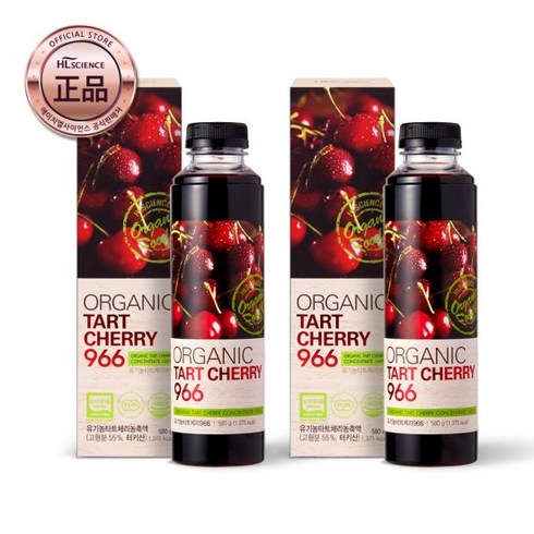 2023년 가성비 최고 유기농 타트체리966 - [NFC착즙] 유기농 타트체리 농축액 966 2병, 단품