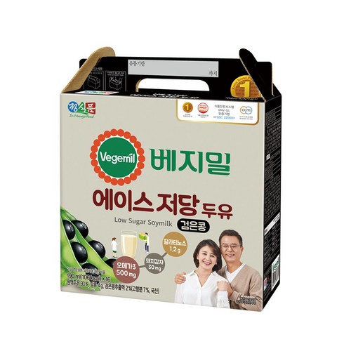 무배당 하나가득담은 99플랜 - 베지밀 에이스 저당두유 190mlx48팩, 190ml, 48개