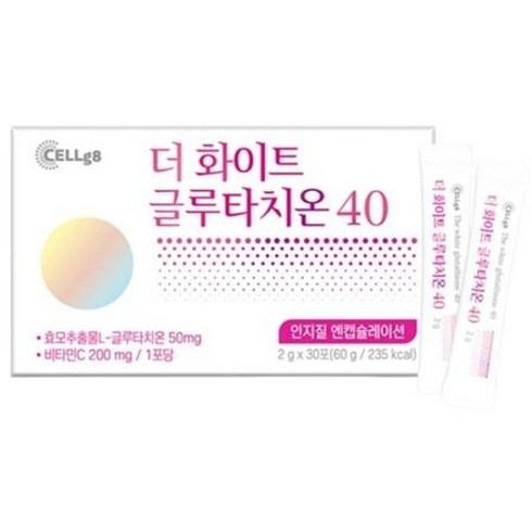 더화이트 글루타치온40 12박스 - 쎌게이트(CELLg8) 더블 더 화이트 글루타치온 40 분말 30포, 120g, 1개