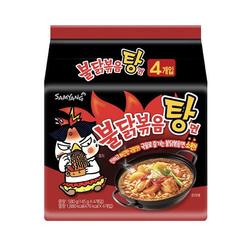 불닭짬뽕 - 삼양 불닭볶음탕면 145g, 10개