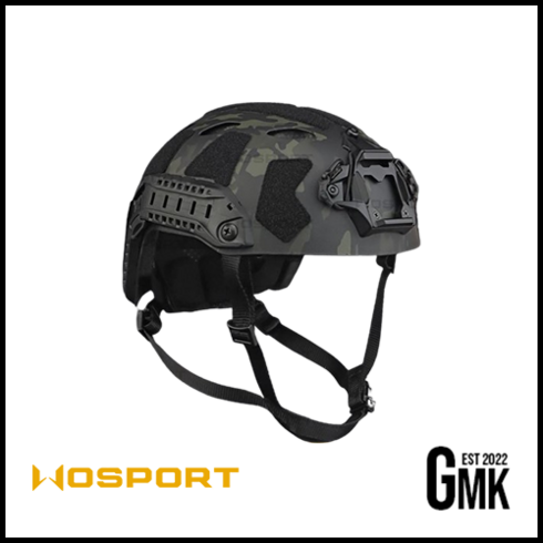 [WoSport] Fast SF Super High Cut Helmet (Lightweight Ver.) (패스트 SF 하이컷 전술 헬멧 라이트 웨이트), 2. 멀티캠 블랙 (MCBK)