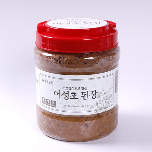 가인팜 국내산 어성초 집 된장 재래식 약모밀 된장, 2kg 실속형 1개