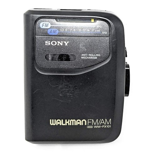 Sony Corp. AntiRolling Mechanism Walkman FMAM AVLS WMFX101 라디오 카세트 테이프 플레이어 모델