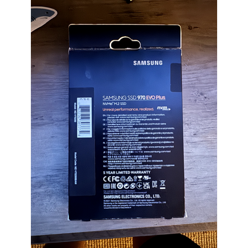 Samsung 삼성 970 EVO 플러스 NVMe M.2 250GB SSD 솔리드 스테이트 드라이브[세금포함] [정품]