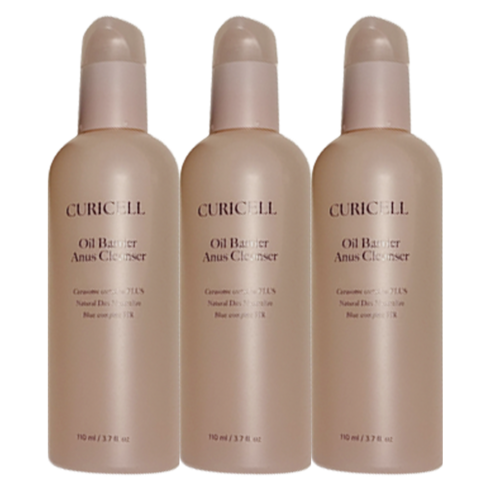 3개 큐리셀 오일베리어 항문 세정제 110ml