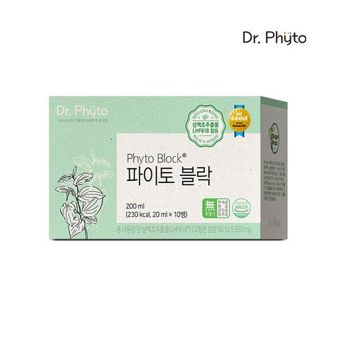 [닥터파이토] [1박스]삼백초추출물 파이토블락 (1박스: 20ml X 10병), 상세 설명 참조