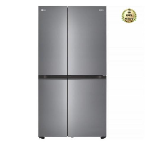 LG전자 디오스 빌트인타입 매직스페이스 양문형 냉장고 메탈 652L 방문설치, 그레이, S634S32Q