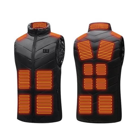 2023년 가성비 최고 발열조끼 - 요우니 발열조끼3단조절 15구역 온열조끼+30000mAh 보조배터리남녀공용 겨울 조끼