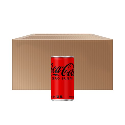 2023년 가성비 최고 코카콜라제로 - 코카콜라 제로 캔, 190ml, 60개