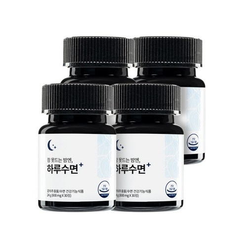 슬룸 하루수면 숙면 수면 건강기능식품 감태 추출물 800mg x 30정, 4개