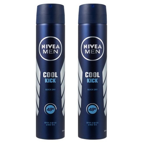 니베아 맨 쿨킥 스프레이 데오드란트, 200ml, 2개