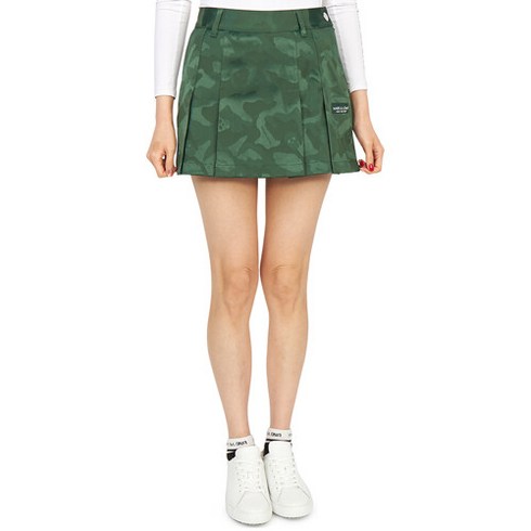 2023년 가성비 최고 마크앤로나 - [럭스보이][마크앤로나] [골프] 게이지 자카드 MLW 3A AE01 GREEN 여자 미니 플리츠 스커트