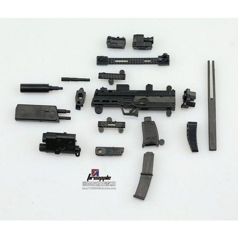 mp7소음기 - 베스트 셀러 1/6 MP7 무기 총 및 소음기 모델 액세서리 PVC 소재 12 인치 액션 피규어 군인에 적합, 01 Only Gun, 1개