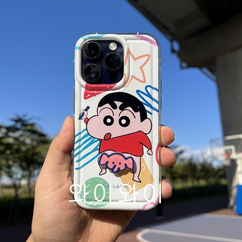 2023년 가성비 최고 짱구굿즈 - 와이와이 아이폰 짱구 맹구 핸드폰 케이스 SJ033