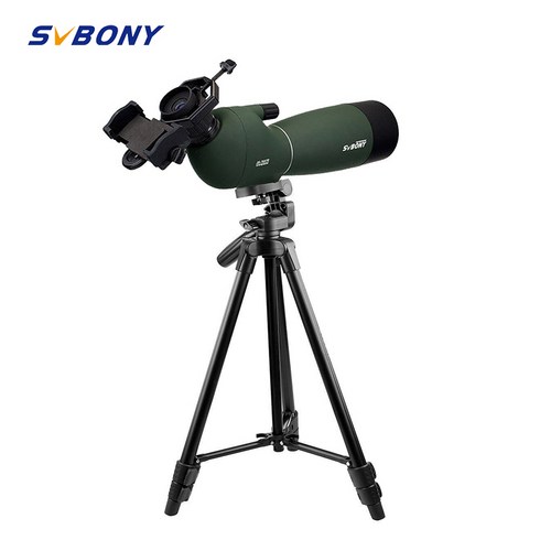 SVBONY-SV28 80mm 스포팅 스코프 20-60x 줌 망원경 방수 BAK4 프리즘 FMC 사냥 양궁 새 시계용, 80mm+삼각대