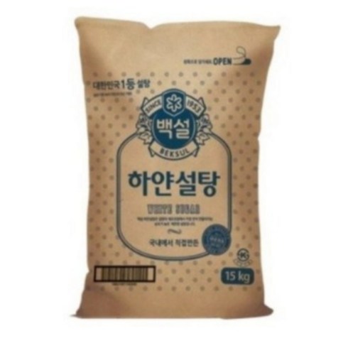 2023년 가성비 최고 설탕15kg - 백설 하얀설탕, 15kg, 2개