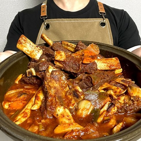 소갈비찜 소갈비수육 매운갈비찜 왕갈비 생일상 집들이 캠핑요리 추석 밀키트, 1.4kg, 1개, 매운맛