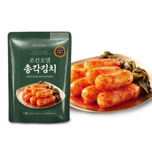 조선호텔총각김치 - 피코크 조선호텔 총각김치 1kg, 1개