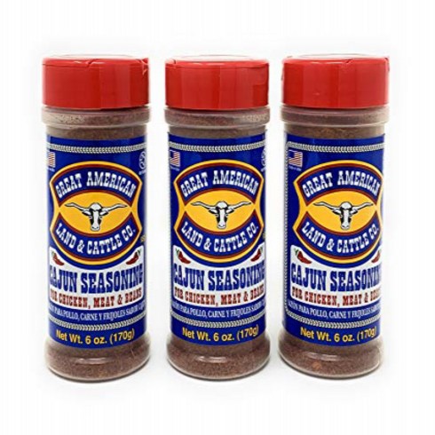 thecatcherintherye - Great American Land & Cattle Cajun Seasoning 6oz Container (Pack of 3) by Great American Land & Catt, 1