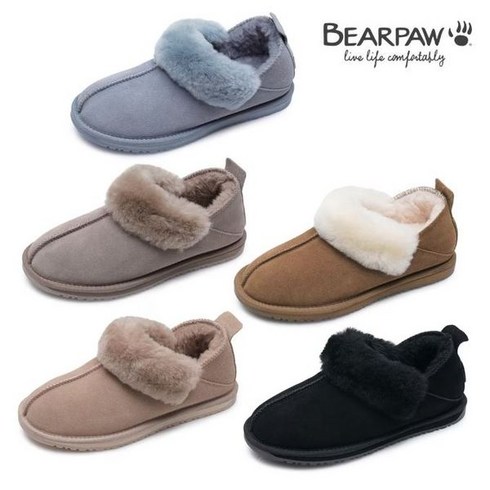 베어파우슬립온 - [백화점정품]베어파우 (BEARPAW) ROSEMARY 로즈마리 여성 양털 슬립온 5종 택1 0822PD-W