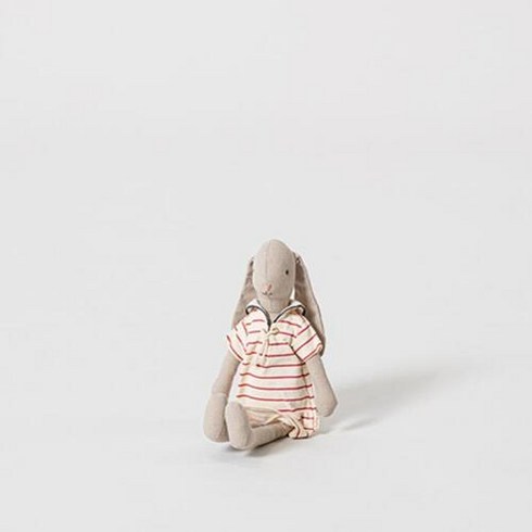 덴마크 메일레그 maileg Bunny size 2 Striped dress 유기농애착인형