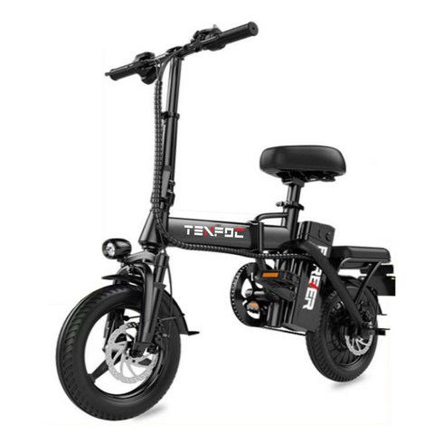 전기자전거 14인치 전동 접이식 배달용 출퇴근 경량형 스포츠형 전기 자전거, 기본형, 8Ah 40KM