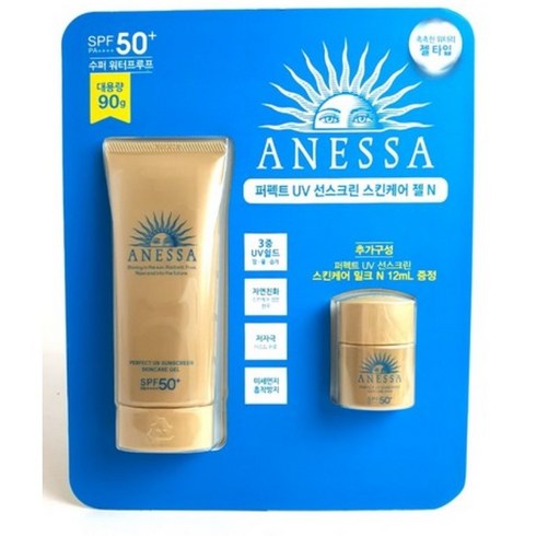 아넷사 퍼펙트 UV 선스크린 스킨케어 젤 A SPF50+ PA++++, 90g, 1개