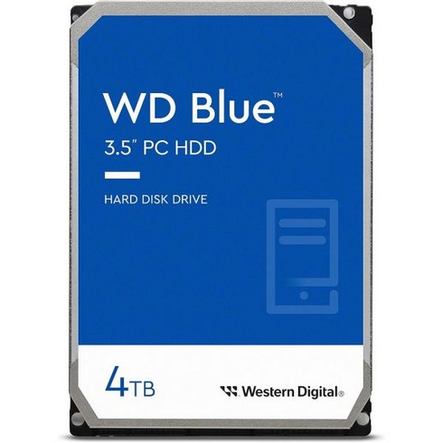 [해외] Western Digital 8TB WD Blue PC 내장 하드 드라이브 HDD - 5640RPM SATA 6Gb/s 128MB 캐시 3.5인치 - WD80EAZZ