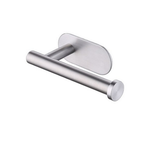 2023년 가성비 최고 휴지걸이 - 부착식 무타공 스텐 휴지걸이, 1개