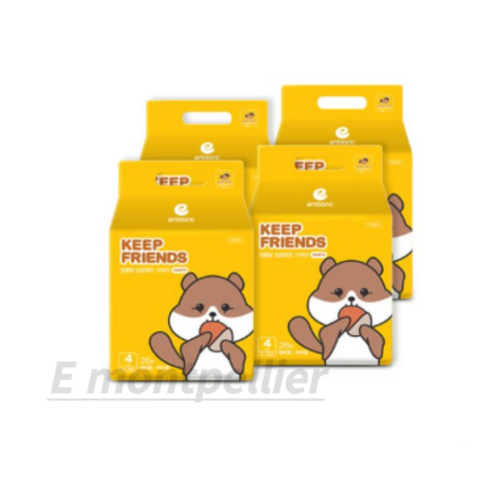 앙블랑 킵프렌즈 팬티 기저귀 여아용 4단계(9~14kg), 4단계, 104매