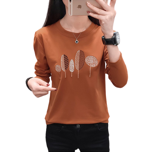 베러댓걸 스몰빅트리 자수 긴팔 티셔츠